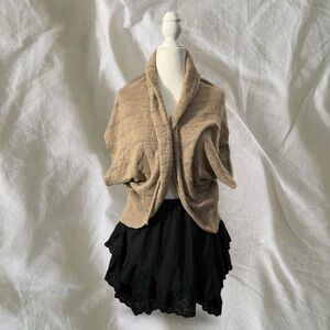 Mossimo Supply Co. Tan Open-Knit Shrug